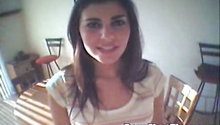 Naked voracious brunette Christina is getting banged in the middle of the day just for the fun of it