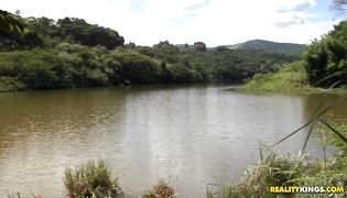 Captivating latin bombshell Sandy is always in the mood to have steamy sex with her stud