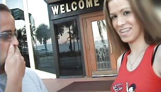 Striking brunette Lilly moans so damn loudly