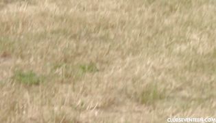 Savory Yasmin B plays with tool